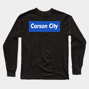 Carson City Box Logo Long Sleeve T-Shirt